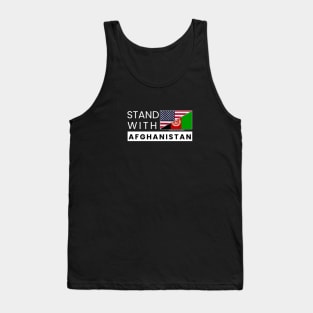 Stand with Afghanistan (dark background) Tank Top